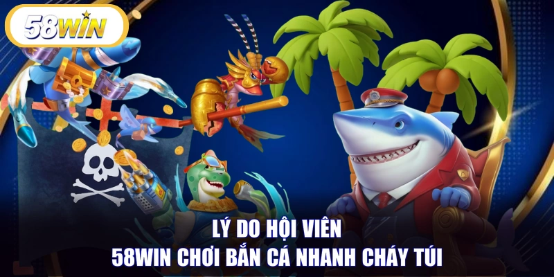 Lý do hội viên 58WIN chơi bắn cá nhanh cháy túi 